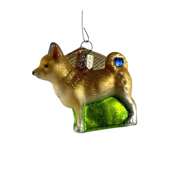 Vintage Old World Christmas Chihuahua Glass Ornament 2008 - Picture 1 of 16